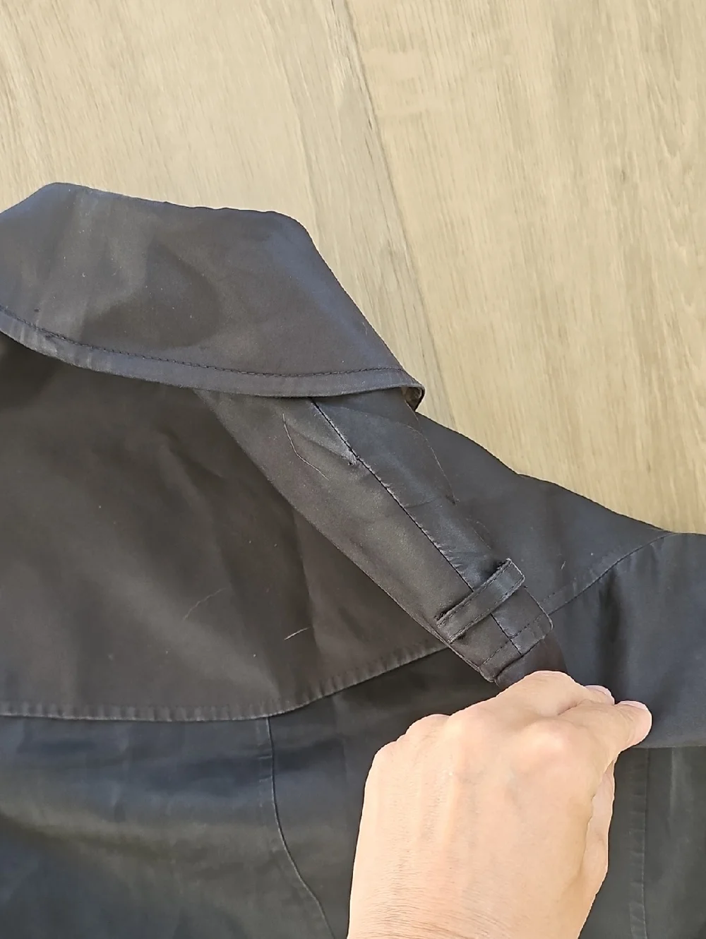 Burberry Brit Black Trench Jacket Womens Size 4 - Picture 11 of 11